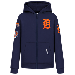 Boys' Grade School - Pro Standard Detroit Tigers Classic Flc Fz Hoodie - Midnight Navy