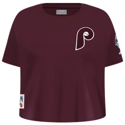 Girls' Grade School - Pro Standard Philadelphia Phillies Classic Ss Boxy Tee - Wine