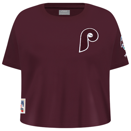 GIRLS - Pro Standard Philadelphia Phillies Classic Ss Boxy Tee - Wine