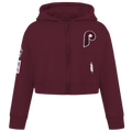 Pro Standard Philadelphia Phillies Classic Flc Fz Hoodie - Pro Standard Wine