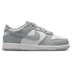 Boys' Preschool - Nike Dunk Low  - White/Light Smoke Grey/White