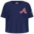 Pro Standard Atlanta Braves Classic Ss Boxy Tee - Pro Standard Midnight Navy
