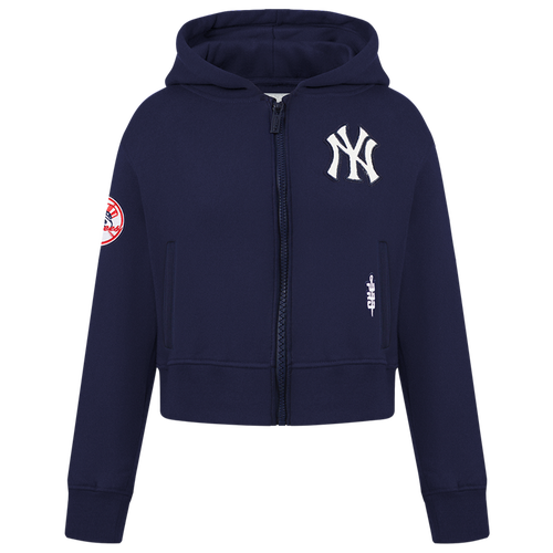  - Pro Standard New York Yankees Classic Flc Fz Hoodie - Midnight Navy