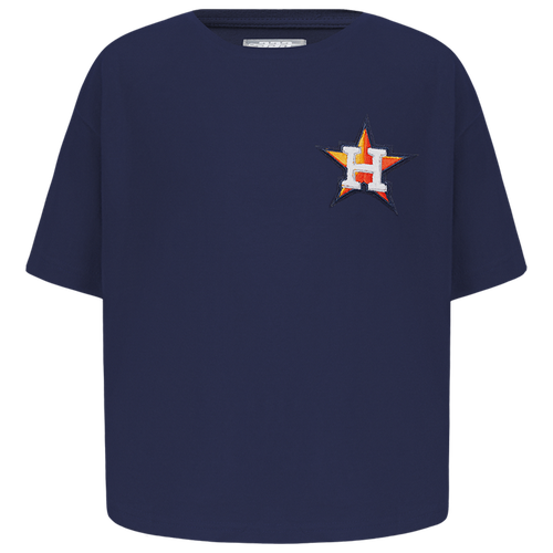  - Pro Standard Houston Astros Classic Ss Boxy Tee - Midnight Navy