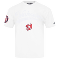 Pro Standard Nationals Living Large CJ Drop Shoulder T-Shirt - Pro Standard White/Black Red