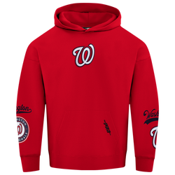 Men's - Pro Standard Nationals Living Large Drop Shoulder PO Hoodie - 