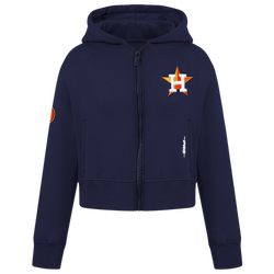 Girls' Grade School - Pro Standard Houston Astros Classic Flc Fz Hoodie - Midnight Navy