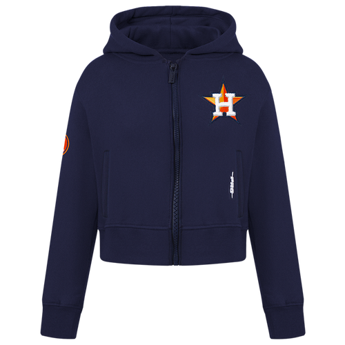  - Pro Standard Houston Astros Classic Flc Fz Hoodie - Midnight Navy
