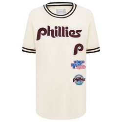 Boys' Grade School - Pro Standard Philadelphia Phillies Retro Classic Striped Tee - Eggshell/Black