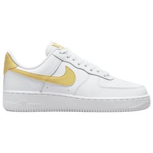 nike air force 1 white and gold womens