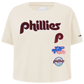 Pro Standard Philadelphia Phillies Retro Classic Ss Boxy Tee - Pro Standard Eggshell