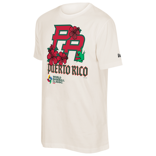 New Era Mens WBC26 Local Short Sleeve T-Shirt Puerto Rico - - Tan