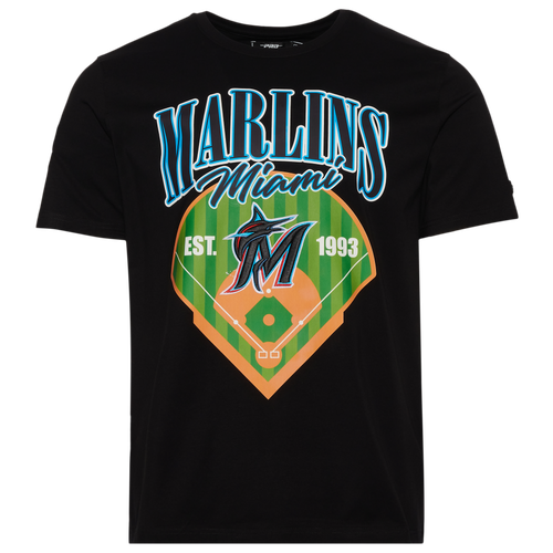 

Pro Standard Mens Pro Standard Marlins Homerun T-Shirt - Mens Multi/Black Size M