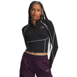 Women's - Under Armour Coldgear Elite 1/2 Zip - Black/Relective