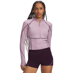 Women's - Under Armour Coldgear Elite 1/2 Zip - Pink/Relective