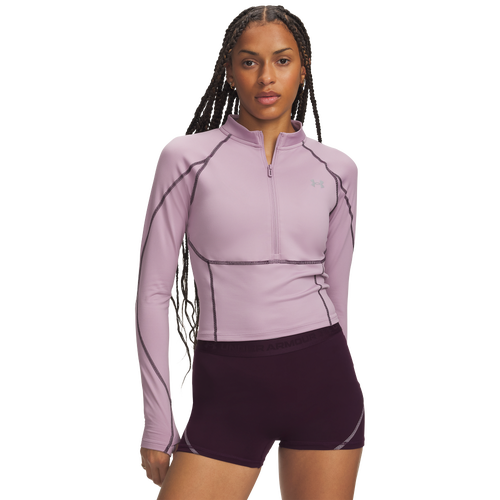 Under Armour Coldgear Elite 1/2 Zip - Under Armour Pink/Relective