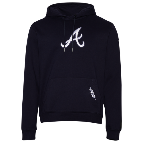  - Pro Standard Braves Homerun Fleece Pullover Hoodie - Midnight/Multi