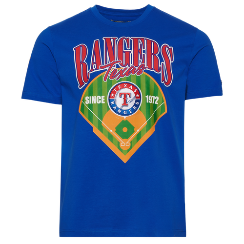 

Pro Standard Mens Pro Standard Rangers Homerun T-Shirt - Mens Royal/Multi Size M