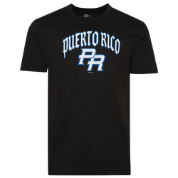 Men's - New Era WBC26 WRDMK Short Sleeve T-Shirt Puerto Rico - Black