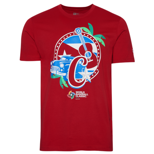 New Era Mens WBC 2026 Cuba T-Shirt - - Red