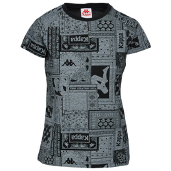 Women's - Kappa Authentic AOP T-Shirt - Black/Gray
