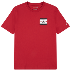 Boys' Grade School - Jordan Printed AAJBN Label T-Shirt  - Gym Red