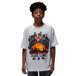 Boys' Grade School - Jordan Skyline Wins T-Shirt  - Birch Heather