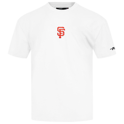 Men's - Pro Standard Giants Classic DS T-Shirt - White/Orange