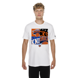 Men's - New Era Knicks Mixed Logo T-Shirt - Multi/White
