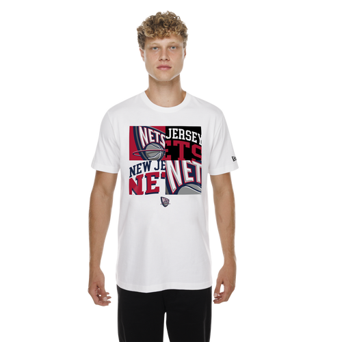 New Era Mens Brooklyn Nets Nets Mixed Logo T-Shirt - - White / Multi
