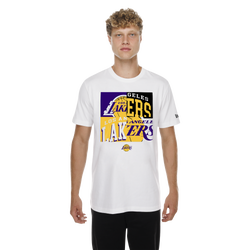 Men's - New Era Lakers Mixed Logo T-Shirt - Multi/White
