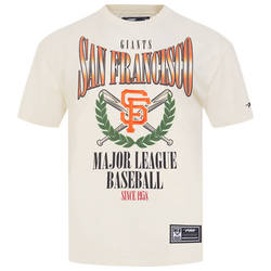 Men's - Pro Standard Giants Around The World CJ Drop Shoulder T-Shirt - Eggshell/Multi