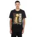 New Era Knicks Champs Short Sleeve T-Shirt - New Era Gold/Black