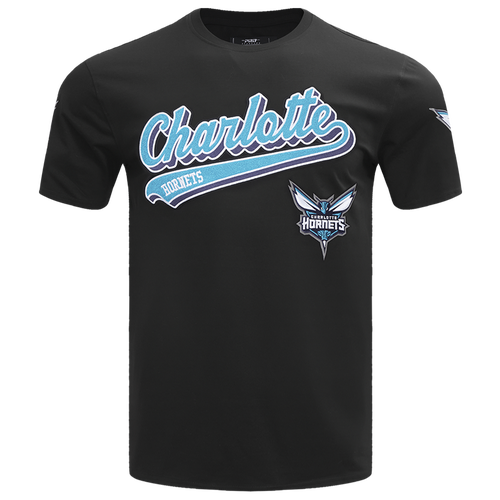  - Pro Standard Hornets Script Tail SJ T-Shirt - Black