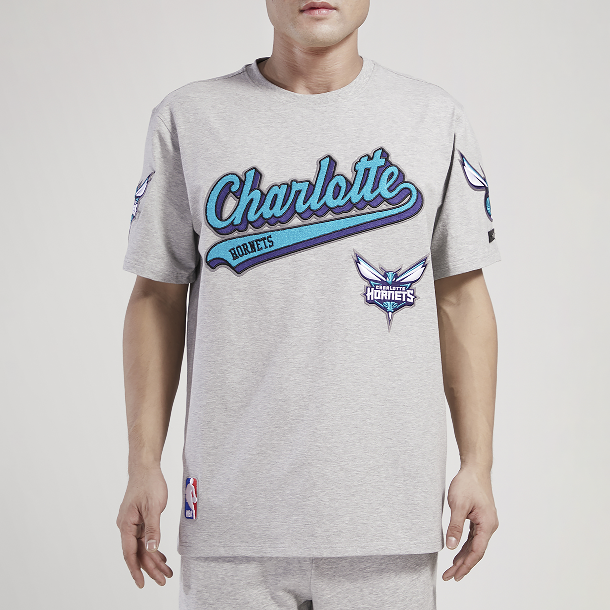 Pro Standard Hornets Script Tail SJ T-Shirt - Men's