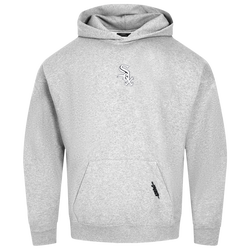Men's - Pro Standard White Sox Classic DS PO Hoodie - Grey/White