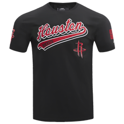 Men's - Pro Standard ROCKETS SCRIPT TAIL SJ TEE - Black
