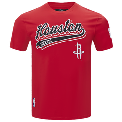 Men's - Pro Standard ROCKETS SCRIPT TAIL SJ TEE - Red