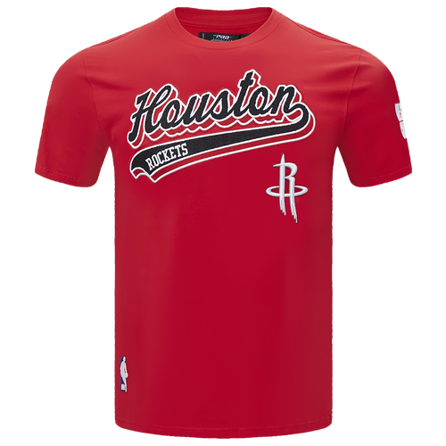 MENS - Pro Standard ROCKETS SCRIPT TAIL SJ TEE - Red