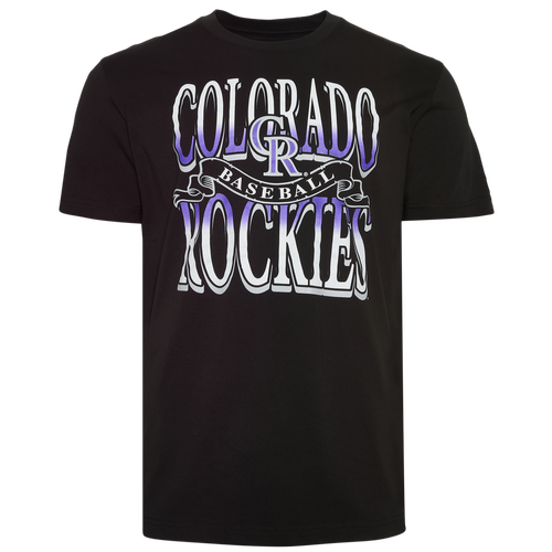 New Era Mens Colorado Rockies Rockies Short Sleeve T-Shirt - - Black