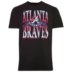 Men's - New Era Braves Short Sleeve T-Shirt - Black
