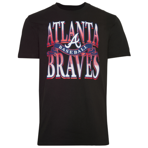 New Era Mens Atlanta Braves Braves Short Sleeve T-Shirt - - Black