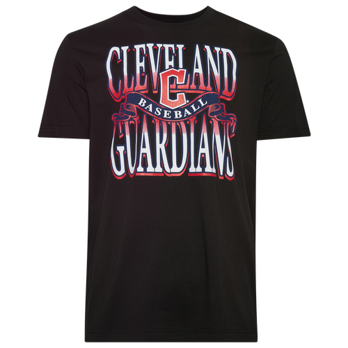 New Era Mens Cleveland Guardians Guardians Short Sleeve T-Shirt - - Black