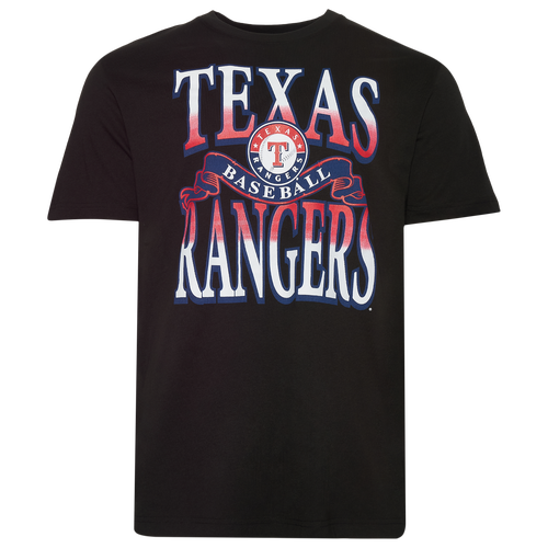 New Era Mens Texas Rangers Rangers Short Sleeve T-Shirt - - Black