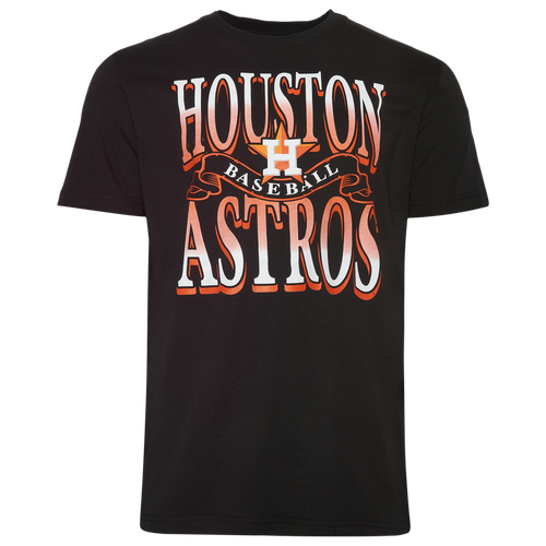 New Era Mens Houston Astros Astros Short Sleeve T-Shirt - - Black
