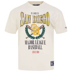 Men's - Pro Standard Padres Around The World CJ Drop Shoulder T-Shirt - Eggshell/Multi