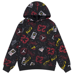 Boys' Grade School - Jordan Street Champ AOP Pullover  - Black