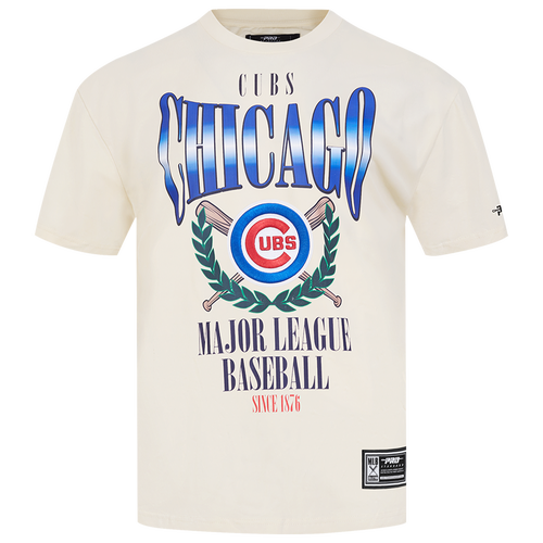  - Pro Standard Cubs Around The World CJ Drop Shoulder T-Shirt - Eggshell/Multi