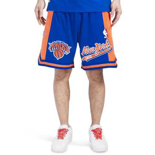 MENS - Pro Standard KNICKS SCRIPT TAIL DK 2.0 SHORT - Royal Blue/Orange
