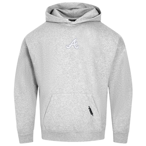  - Pro Standard Braves Classic DS PO Hoodie - Grey/White